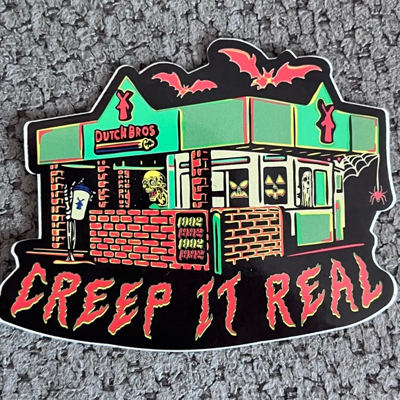 NEW Dutch Bros Halloween 2024 Stickers! Set of 2. - Picture 2 of 3
